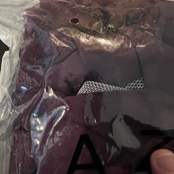 NWT, never opened, Azazie Plum A-Line Convertible Tulle kids size 5 Dress - Picture 7 of 7